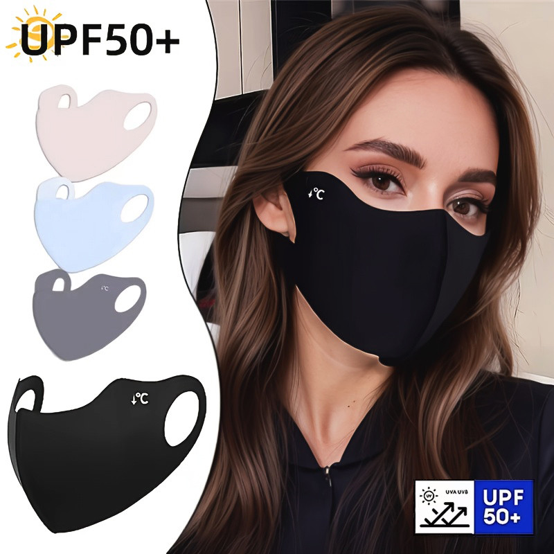 Cycling Face Mask - 冷却サマーサンマスクアウトドアスポーツ通気性アイスシルクドライビングサマーフェイスカバーサイクリングアイスシルクショッピングサンマスク