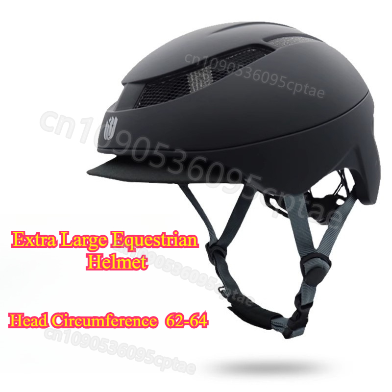 Cycling Gear Of The Year - 特大乗馬ヘルメット 62-64cm エクストララージ乗馬用ヘッドプロテクター 男女兼用ライダーギア 馬具 サイクリングヘルメット
