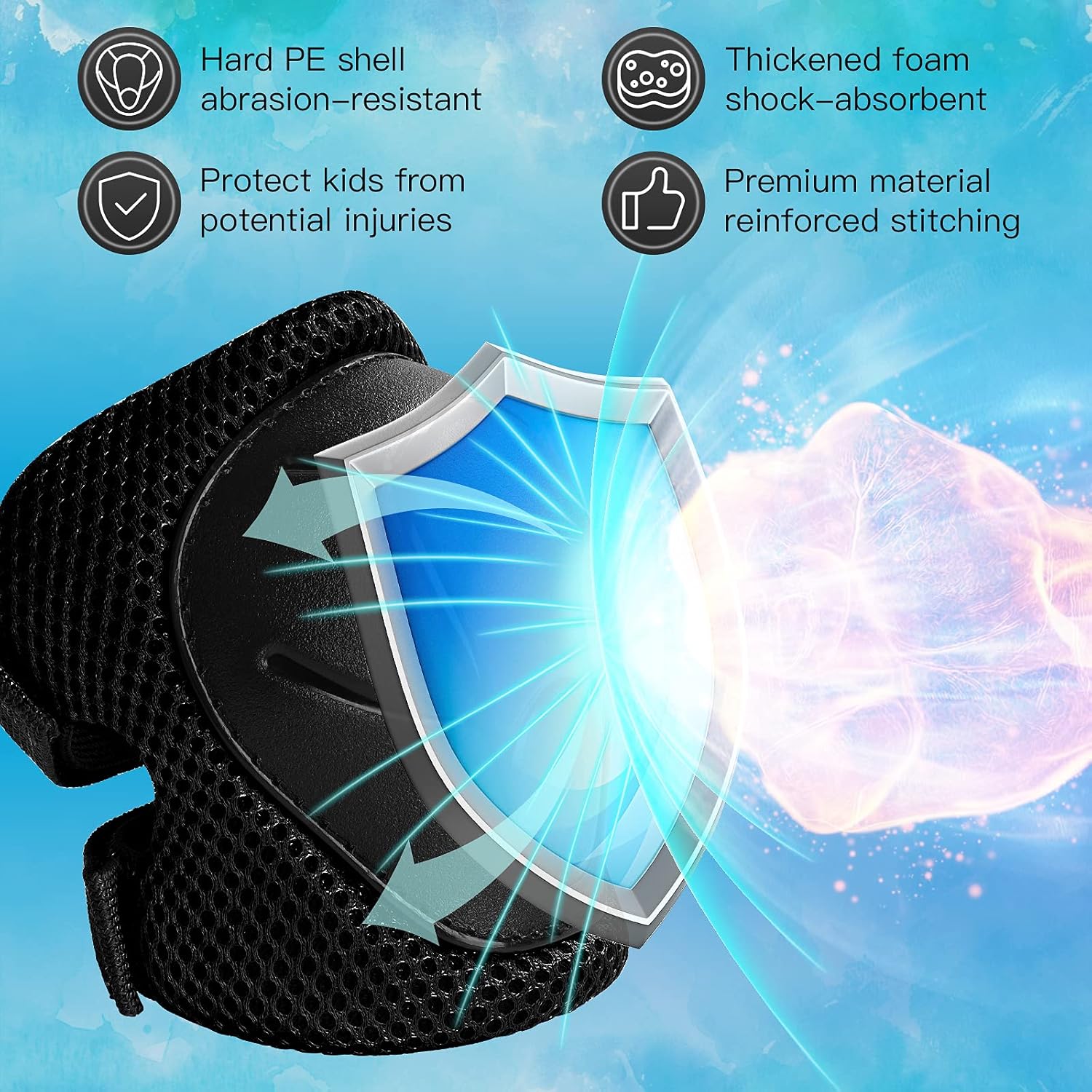 6個入り子供用保護具セット、3～14歳向け、スケート、サイク - Cycling Gear Of The Year のレビューと価格