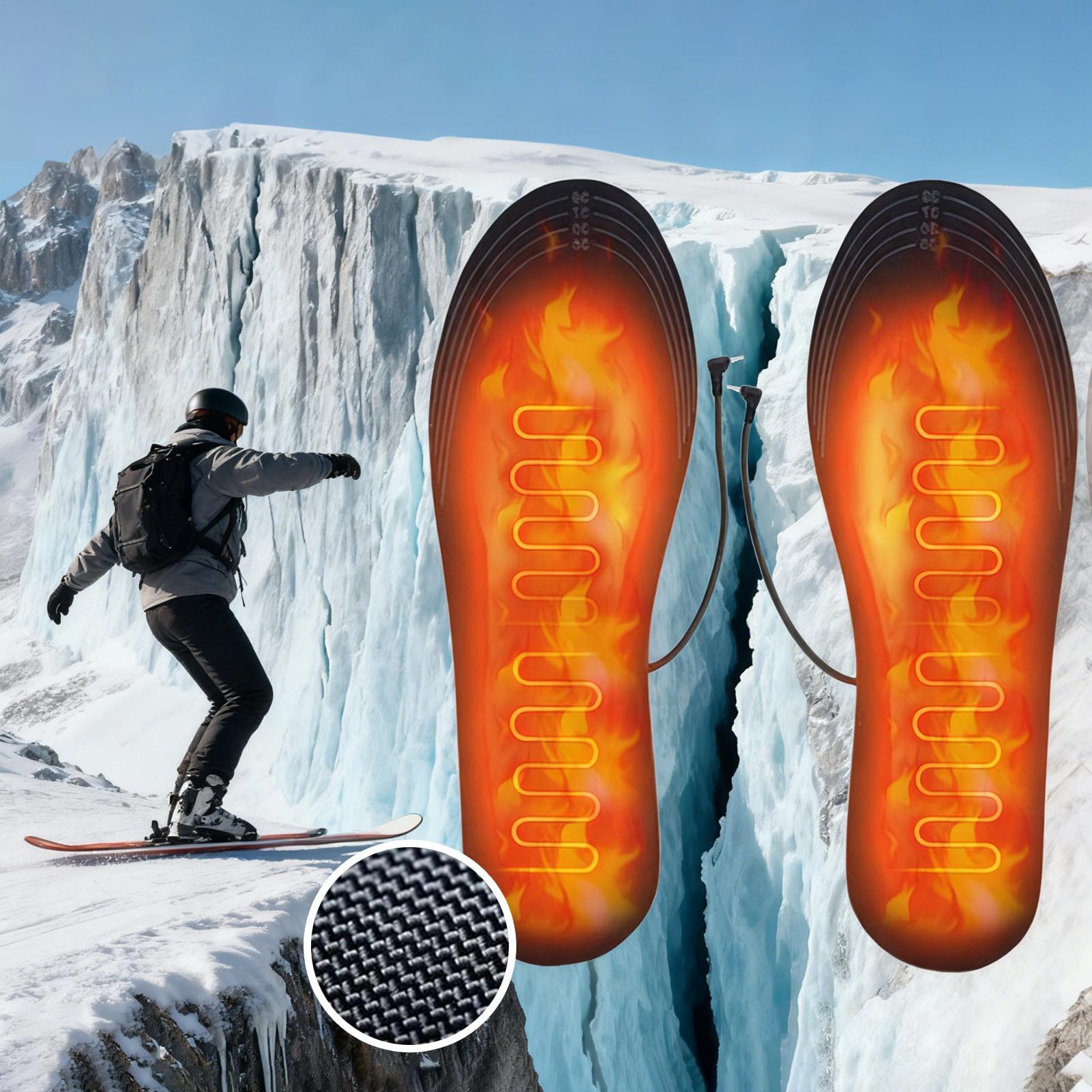 USB 加熱インソールカット可能なフットウォーマーパッド冬暖 - Cycling Shoe Insoles のレビューと価格
