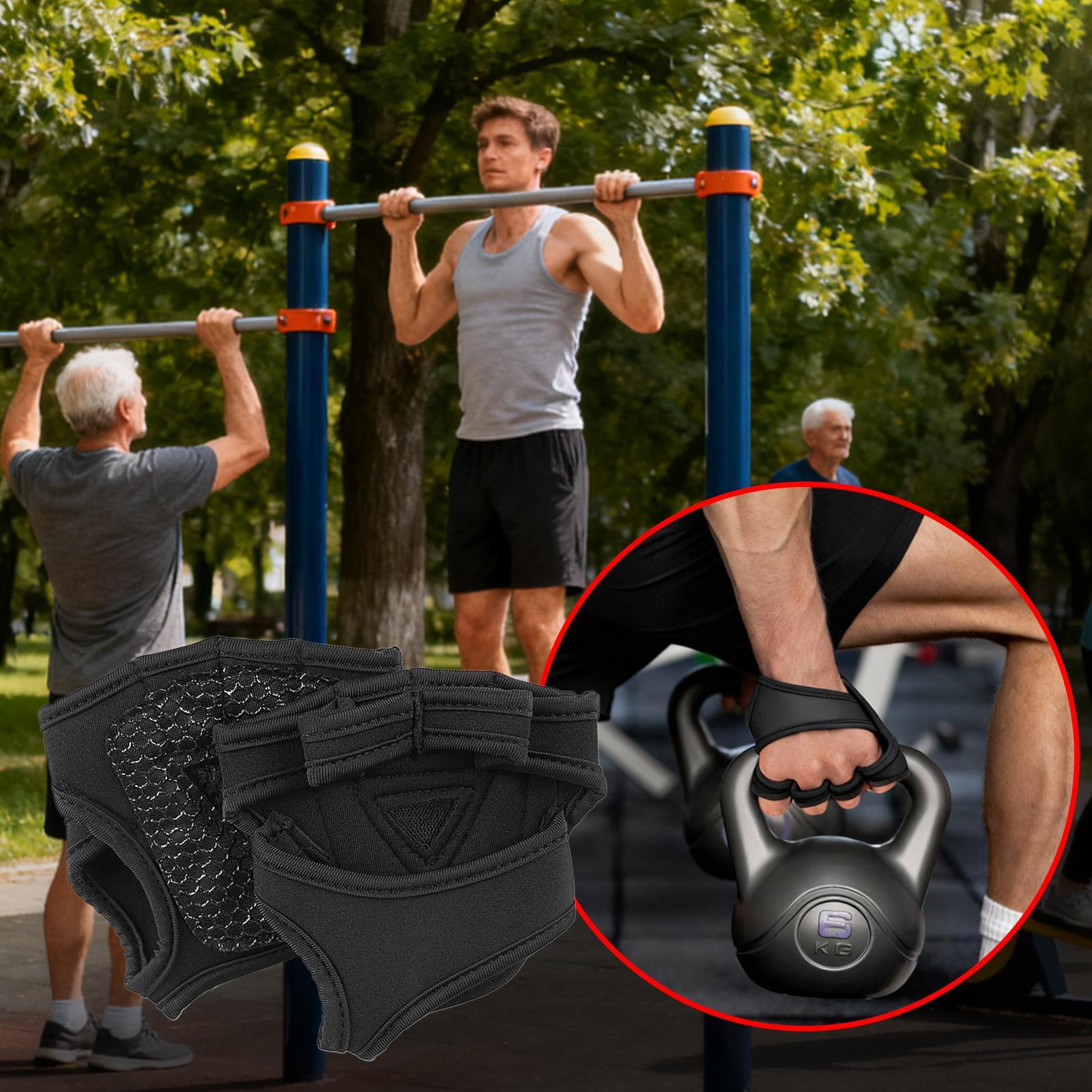 男性用トレーニンググローブ重量挙げ用手の保護具滑り止め重量挙 - Cycling Gear Beginner のレビューと価格