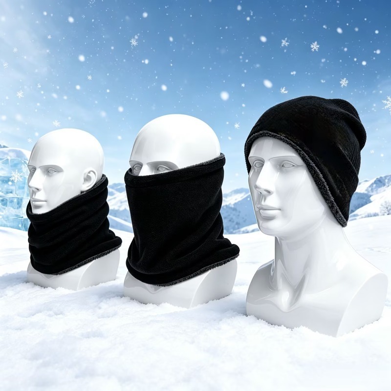 冬用バイクウォームマスク 男女兼用 フリースネックウォーマー - Cycling Face Mask のレビューと価格
