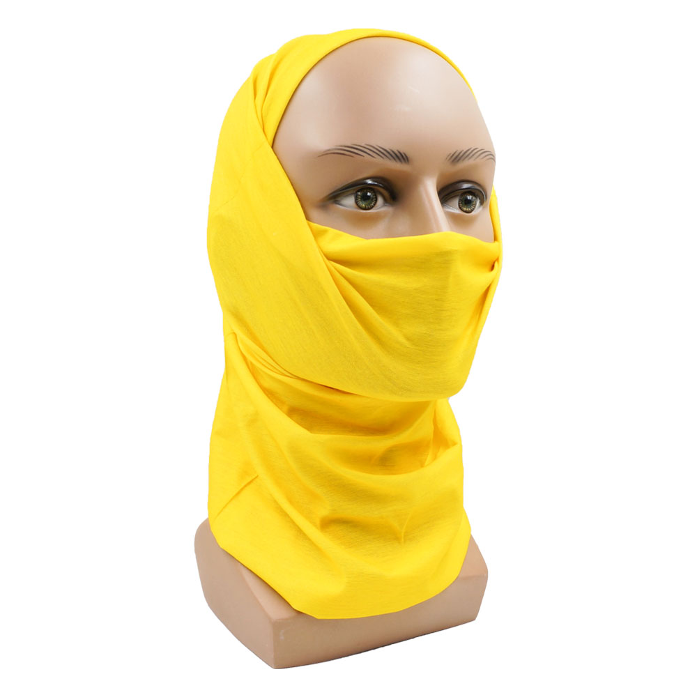 黄色多機能サイクリングネックゲートル日焼け止め通気性屋外バン - Cycling Face Mask のレビューと価格