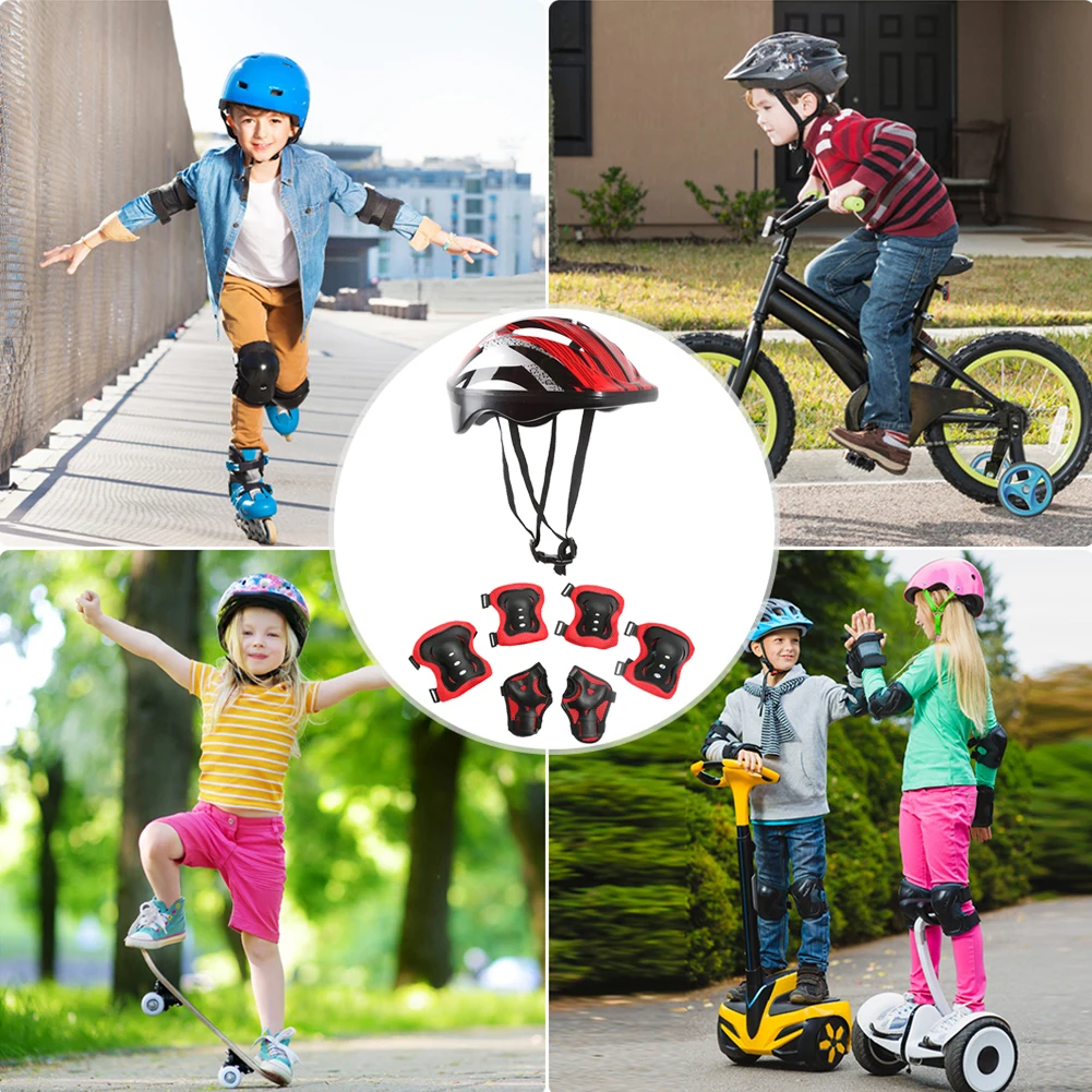 7 個の自転車スポーツ保護具セット調整可能な子供用安全スケー - Cycling Gear Of The Year のレビューと価格