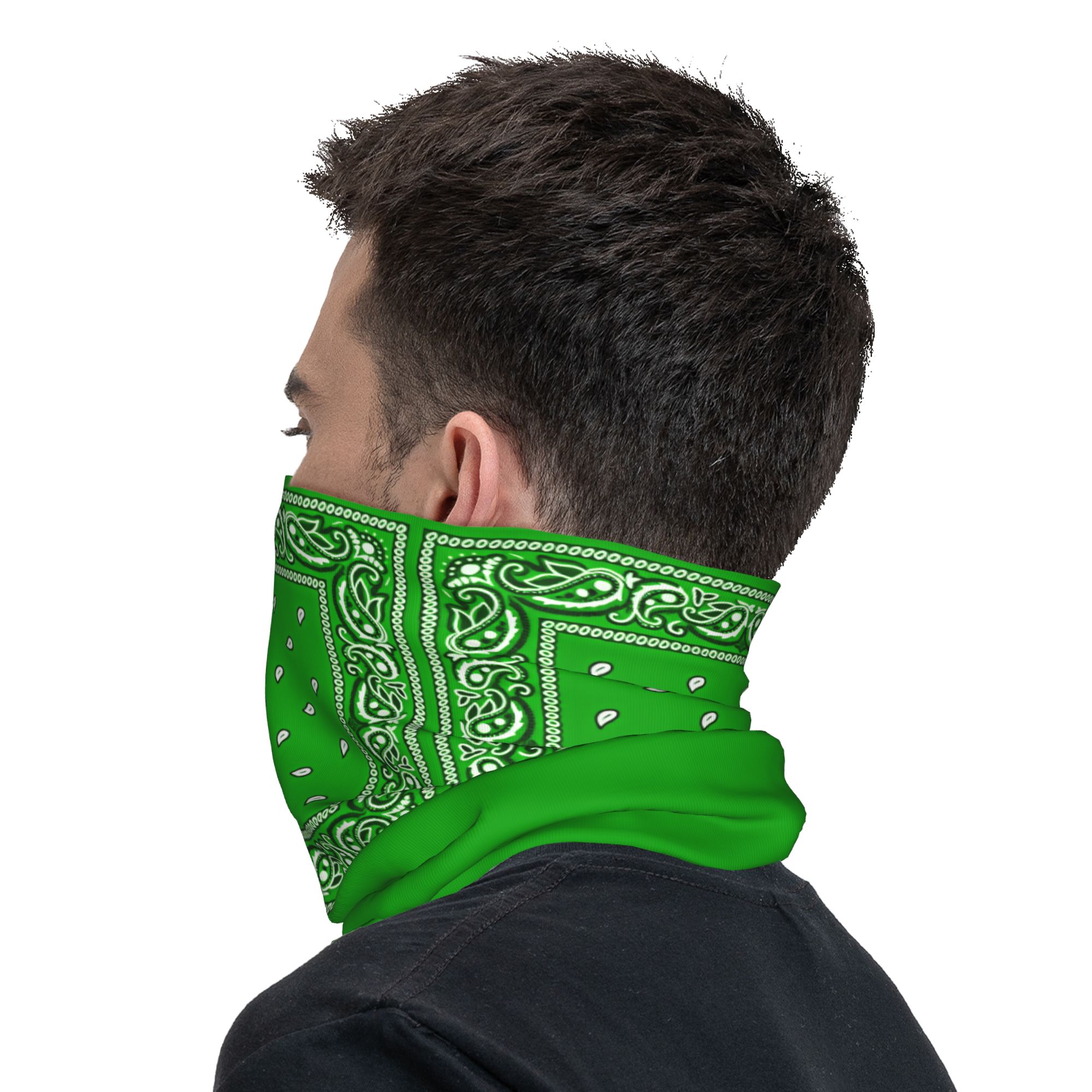 グリーンバンダナ クールサイクリングマスク ライディング/フ - Cycling Face Mask のレビューと価格
